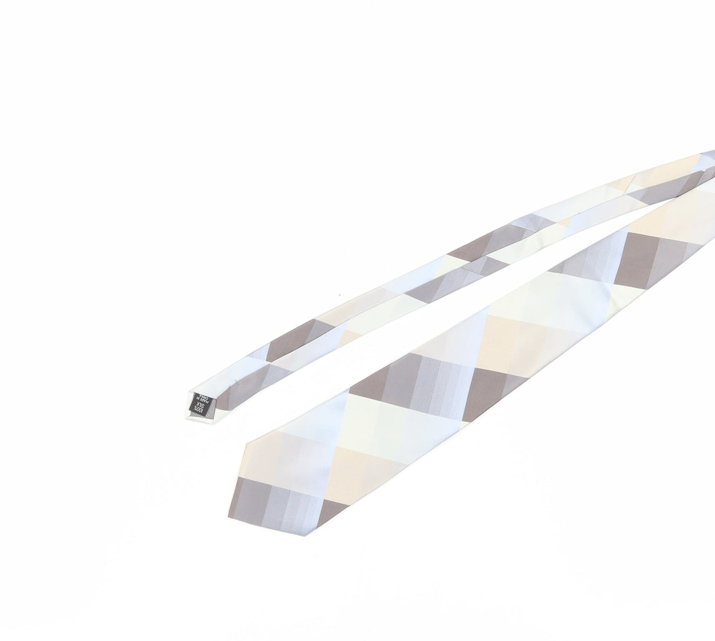 Thomas Nash Men's Grey Silk Designer Tie