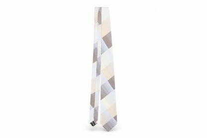 Mens Thomas Nash Grey Plaids & Checks 100% Silk Designer Tie