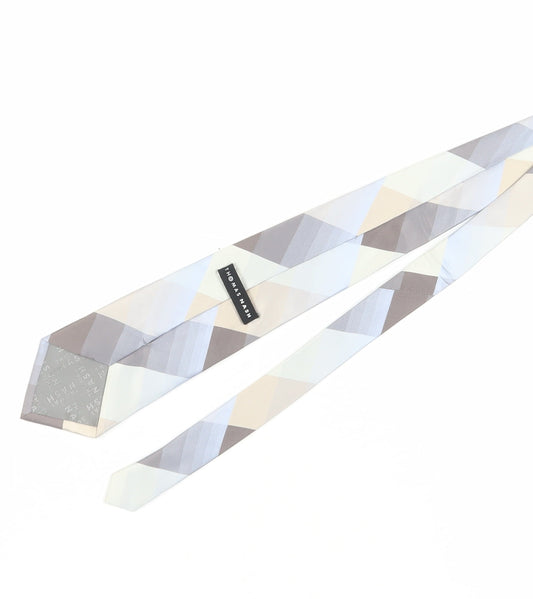 Thomas Nash Men's Grey Silk Designer Tie