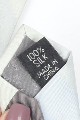 Thomas Nash Men's Grey Silk Designer Tie