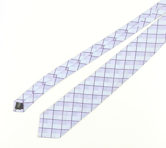 Van Heusen Men's Purple Check Tie