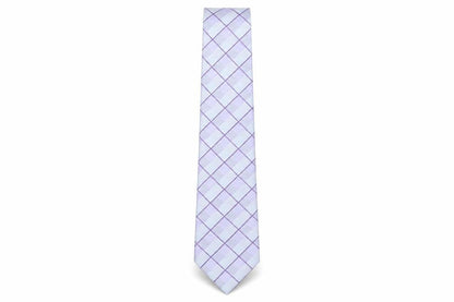Mens Van Heusen Purple Plaids & Checks 100% Polyester  Tie