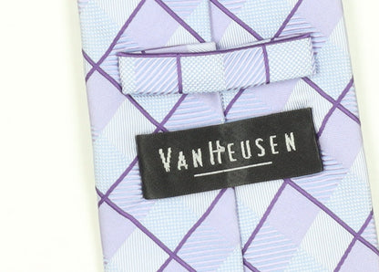 Van Heusen Men's Purple Check Tie