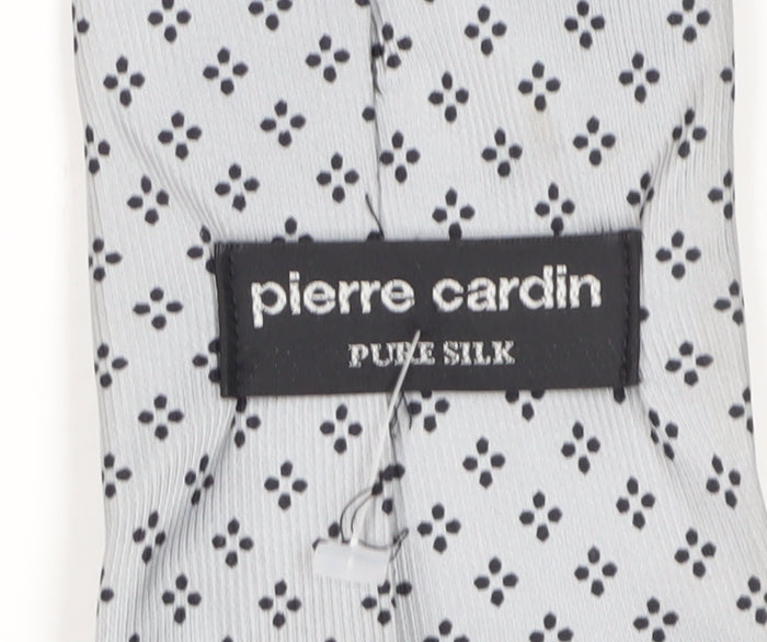 Pierre Cardin Men's White Silk Designer Tie