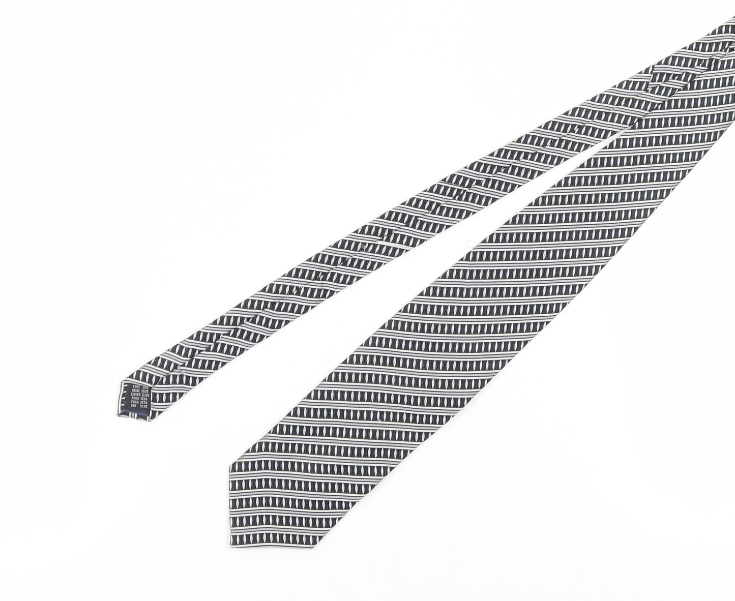Mens Daniel Hechter Multicoloured Geometric 100 Slim Tie
