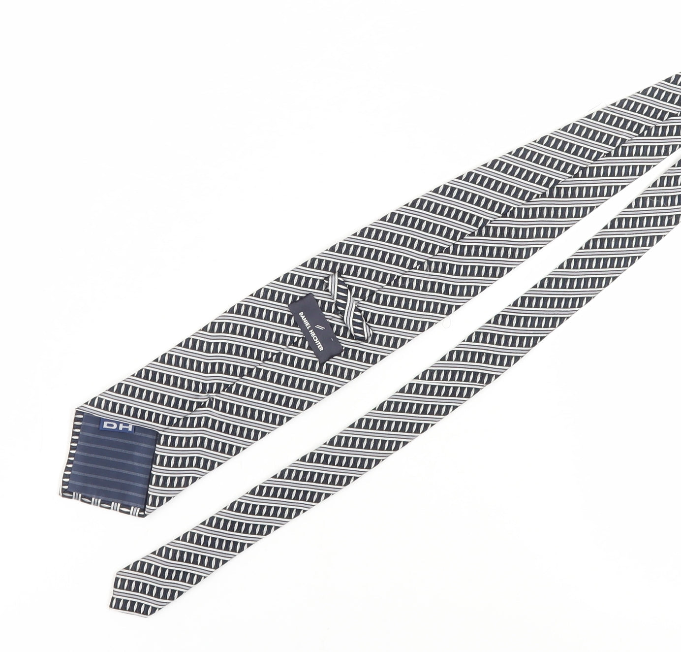 Mens Daniel Hechter Multicoloured Geometric 100 Slim Tie