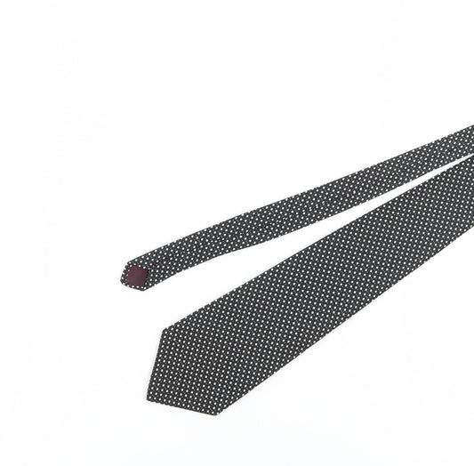 Austin Reed Men's Black Geometric Polyester Tie