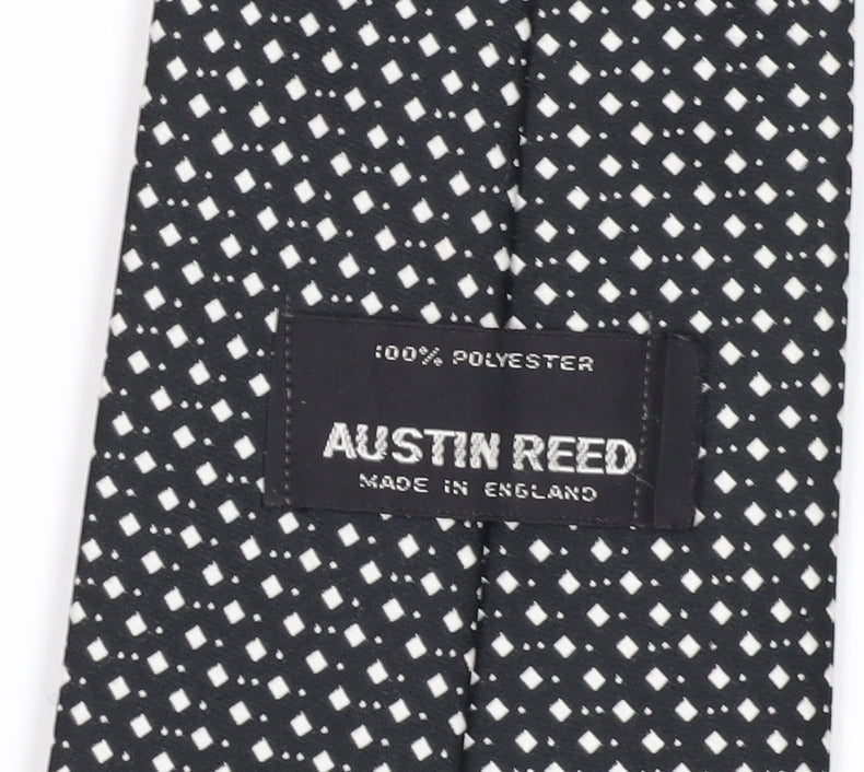 Austin Reed Men's Black Geometric Polyester Tie