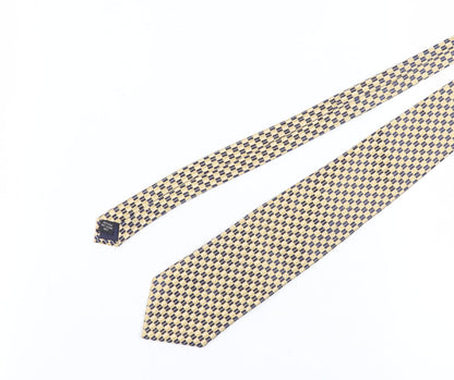 Moss Men's Beige Check Silk Tie One Size