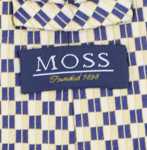 Mens Moss Beige Plaids & Checks 100  Tie