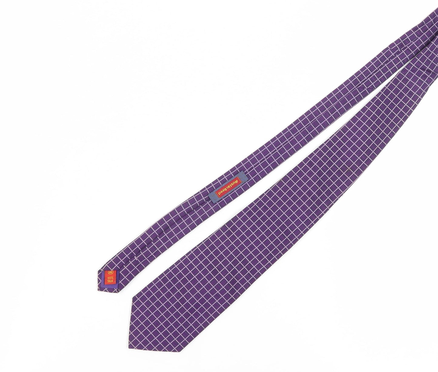 Austin Reed Men's Silk Purple Geometric Classic Tie