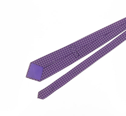 Austin Reed Men's Silk Purple Geometric Classic Tie