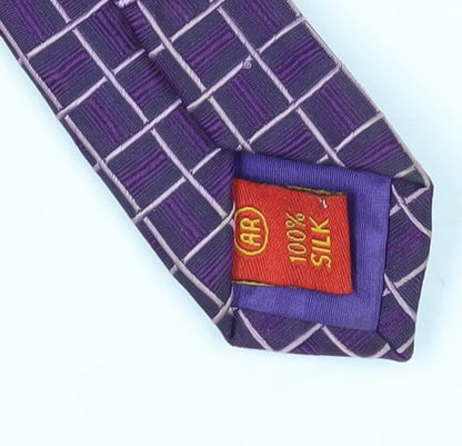 Austin Reed Men's Silk Purple Geometric Classic Tie