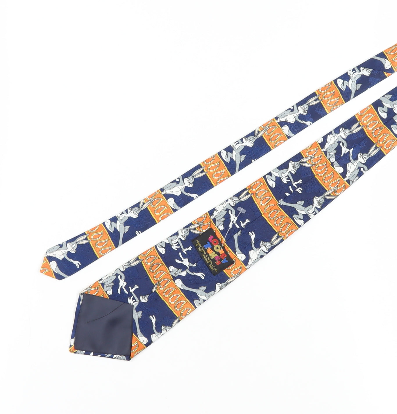 Looney Tunes Men's Blue Cartoon Tie, Bugs Bunny, Vintage