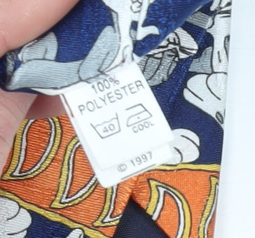 Looney Tunes Men's Blue Cartoon Tie, Bugs Bunny, Vintage