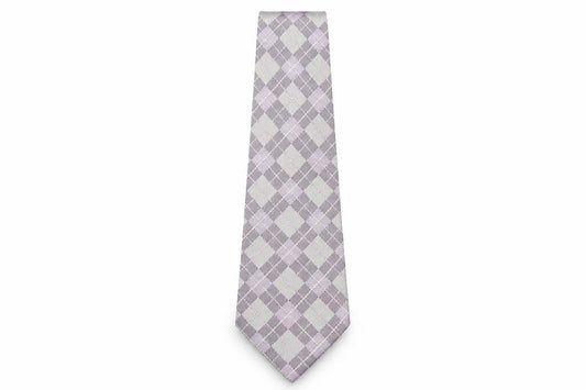 Mens Daniel Hechter Purple Plaids & Checks 100% Silk  Tie