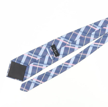 Jeff Banks Men's Blue Silk Plaid Tie