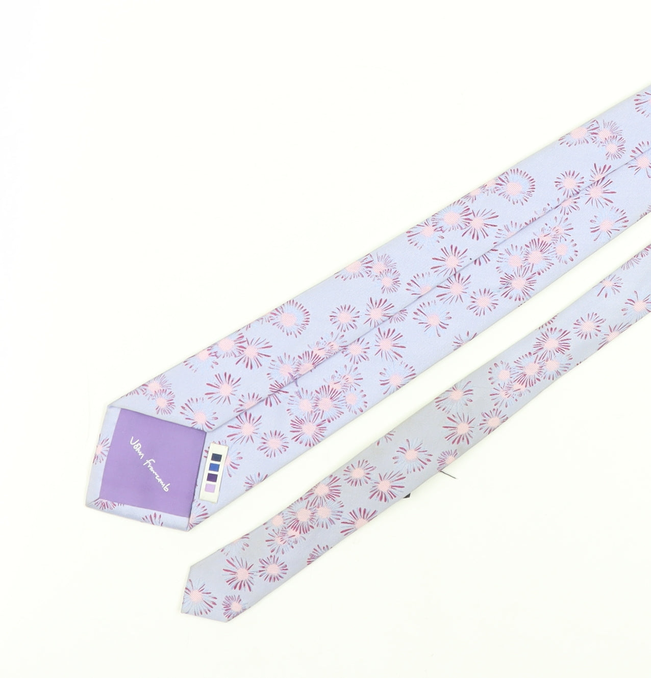 T.M.Lewin Men's Silk Floral Tie - Multicoloured, One Size