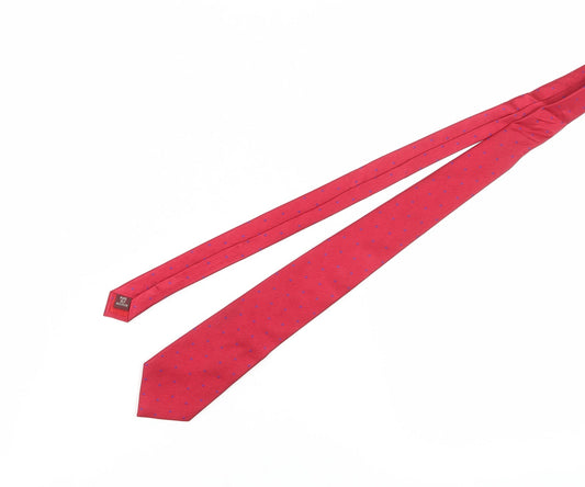 T.M.Lewin Men's Red Polka Dot Silk Tie