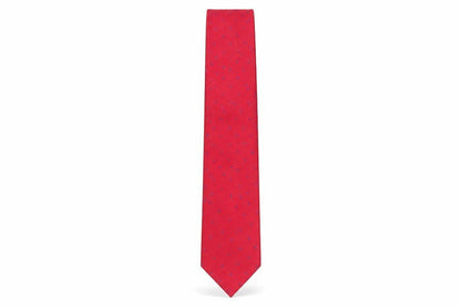 Mens T.M.Lewin Red Polka Dot 100% Silk Pointed Tie