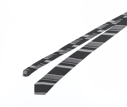 Jeff Banks Men's Black Houndstooth Silk Tie