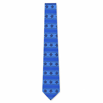 Mens Pierre Cardin Blue Floral 100% Polyester Slim Tie