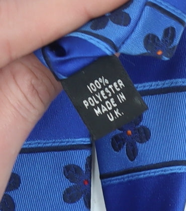 Pierre Cardin Men's Blue Floral Tie, One Size