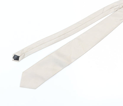 Thomas Nash Men’s Beige Silk Striped Tie