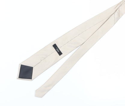 Thomas Nash Men’s Beige Silk Striped Tie