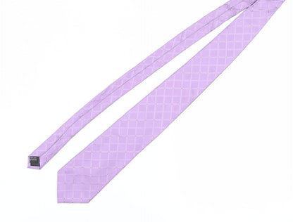 Van Heusen Men's Purple Silk Geometric Tie
