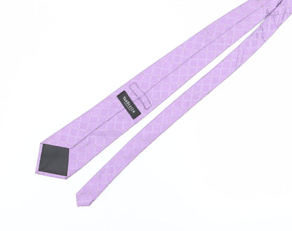 Van Heusen Men's Purple Silk Geometric Tie