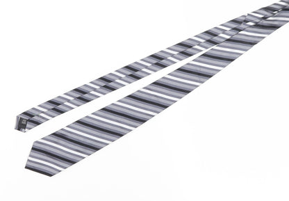 Jasper Conran Men's Grey Silk Striped Slim Tie