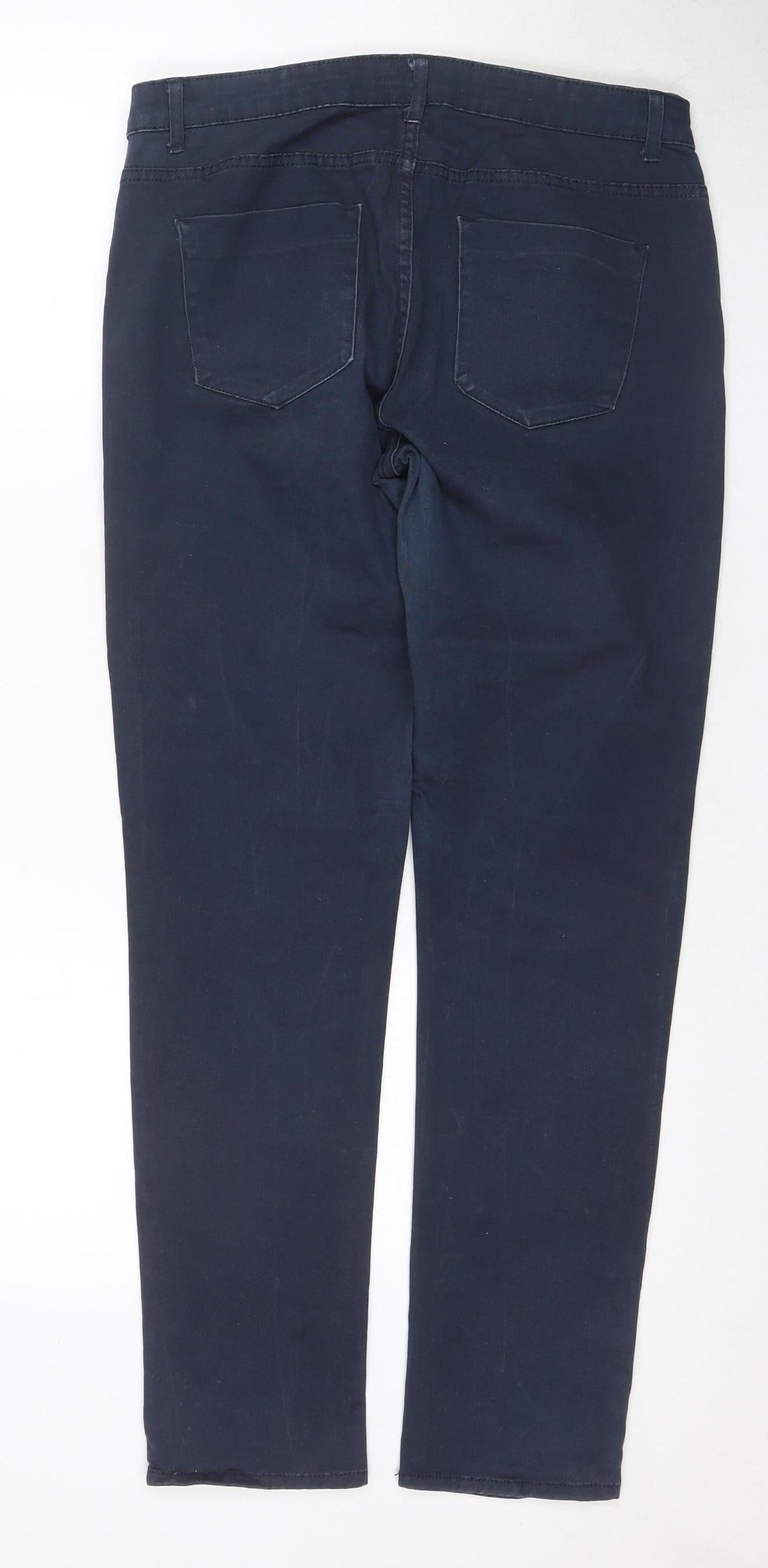 Womens UK Size 14 Kiabi Slim Fit Skinny Blue Jeans