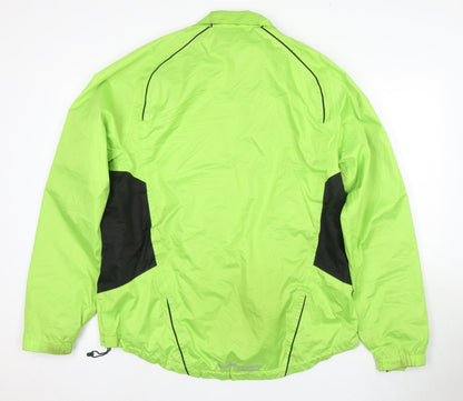 Mens UK Size L Fox Green Windbreaker Coat