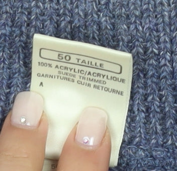 Marks and Spencer Men's Blue Full Zip Jumper M Vintage