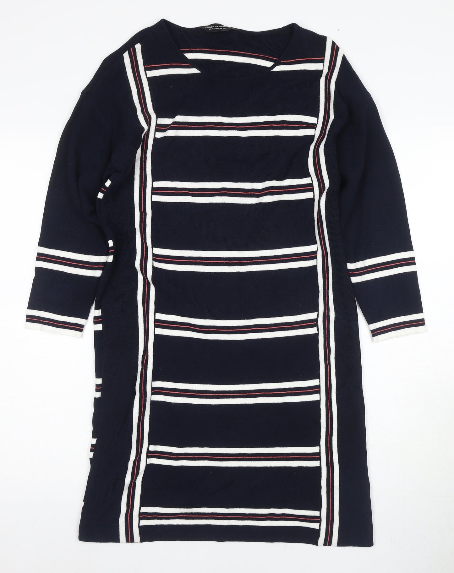 Dorothy Perkins Women's Striped Long Sleeve Dress Size 14