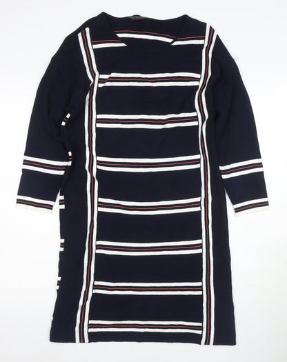 Dorothy Perkins Women's Striped Long Sleeve Dress Size 14