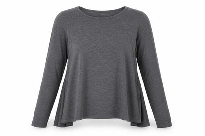 Womens UK Size 14 Boohoo Grey Basic T-Shirt
