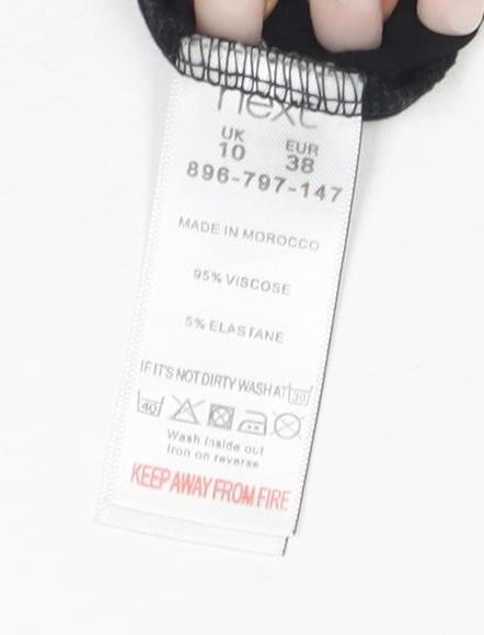 Next Women's Black Sheath Dress Size 10