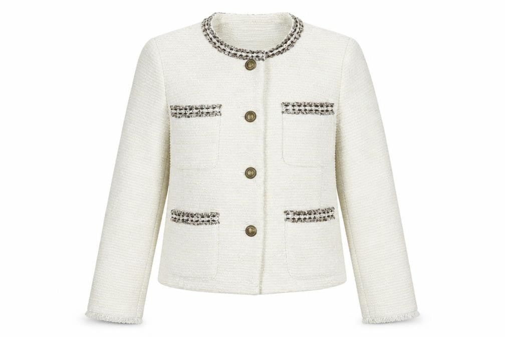 Womens UK Size 8 Marks and Spencer Ivory Basic Jacket