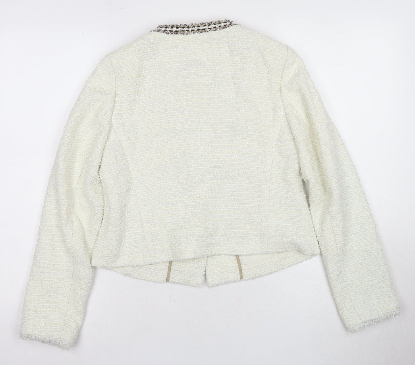 Marks & Spencer Women's Ivory Size 8 Basic Jacket