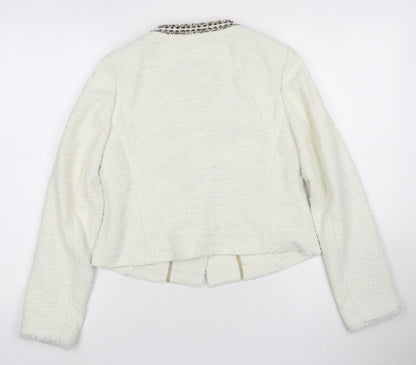 Marks & Spencer Women's Ivory Size 8 Basic Jacket