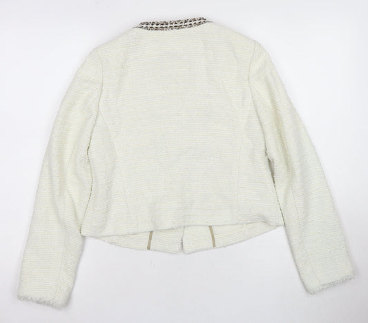 Marks & Spencer Women's Ivory Size 8 Basic Jacket