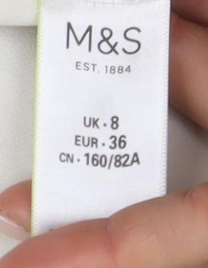 Marks & Spencer Women's Ivory Size 8 Basic Jacket