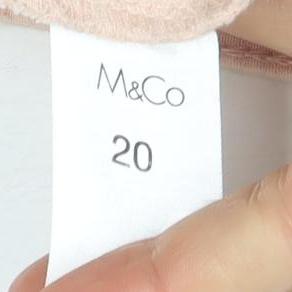 M&Co Women's Peach Regular Fit Jeans Size 12