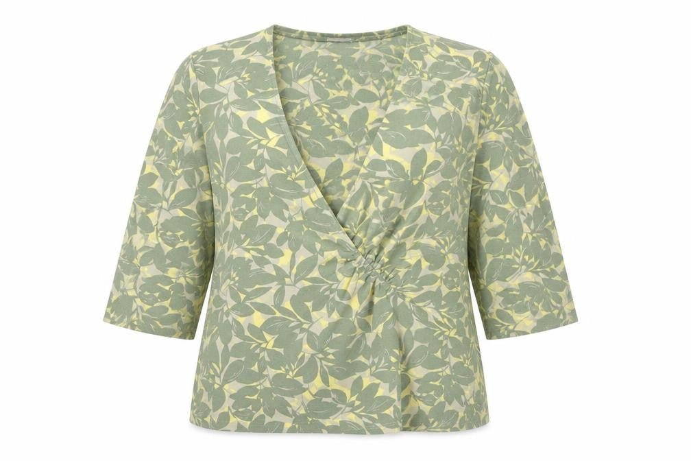 Womens UK Size 18 Eastex Green Wrap Blouse