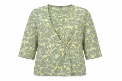 Womens UK Size 18 Eastex Green Wrap Blouse