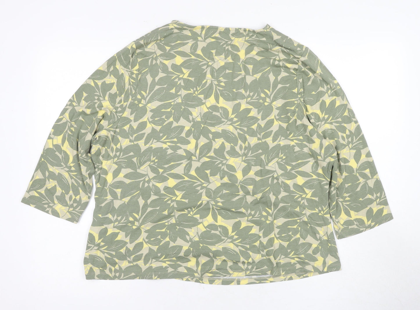 Womens UK Size 18 Eastex Green Wrap Blouse