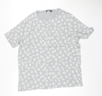 Womens UK Size 20 Marks and Spencer Grey Basic T-Shirt