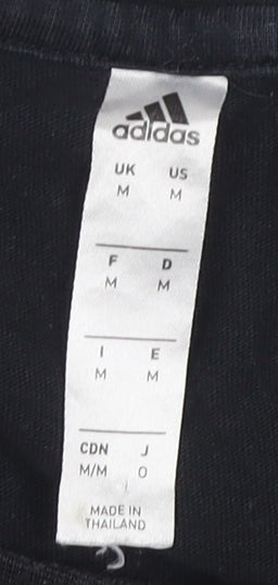 Adidas Men's Black M Cotton T-Shirt